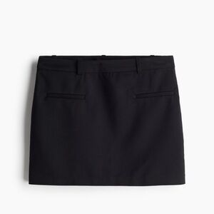 H&M DRESSY MINI SKIRT - Black